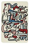 DUBUFFET, JEAN. Banque de lHourloupe cartes à jouer et à tirer.